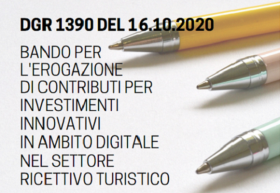 Bando Regione Veneto - DGR 1390 del 16.10.2020 - Erogazione di contributi per investimenti innovativi in ambito digitale nel settore ricettivo turistico